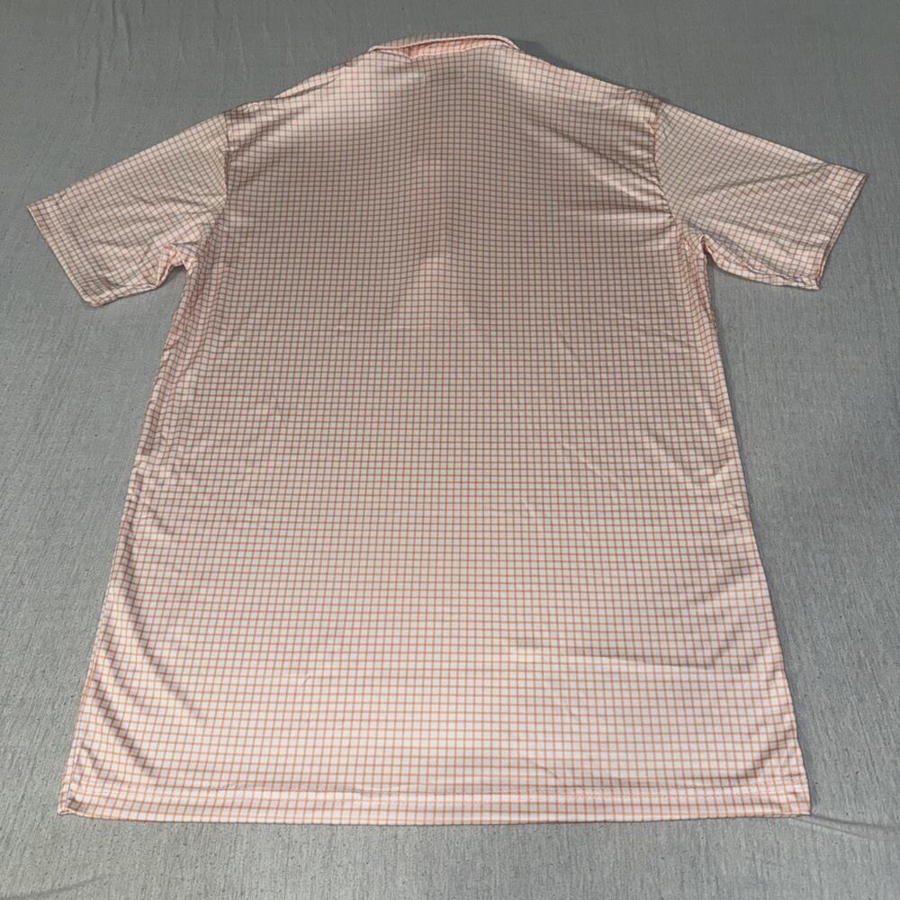 Collars and Co Golf Polo Orange Gingham Checks AOP Size Large Preppy NWT - Picture 5 of 5